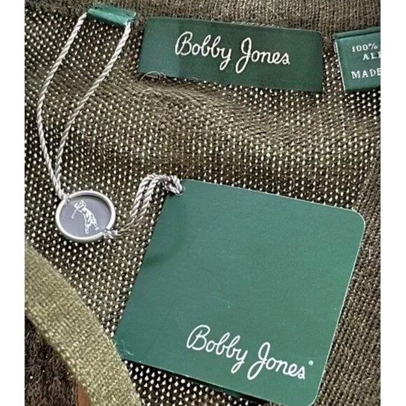 NEW $295 Bobby Jones Collection Sweater!  Small  Soft Baby Alpaca  Olive Green - Picture 3 of 3